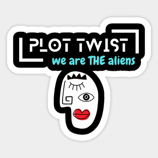 We Are the Aliens: Human Face Sticker